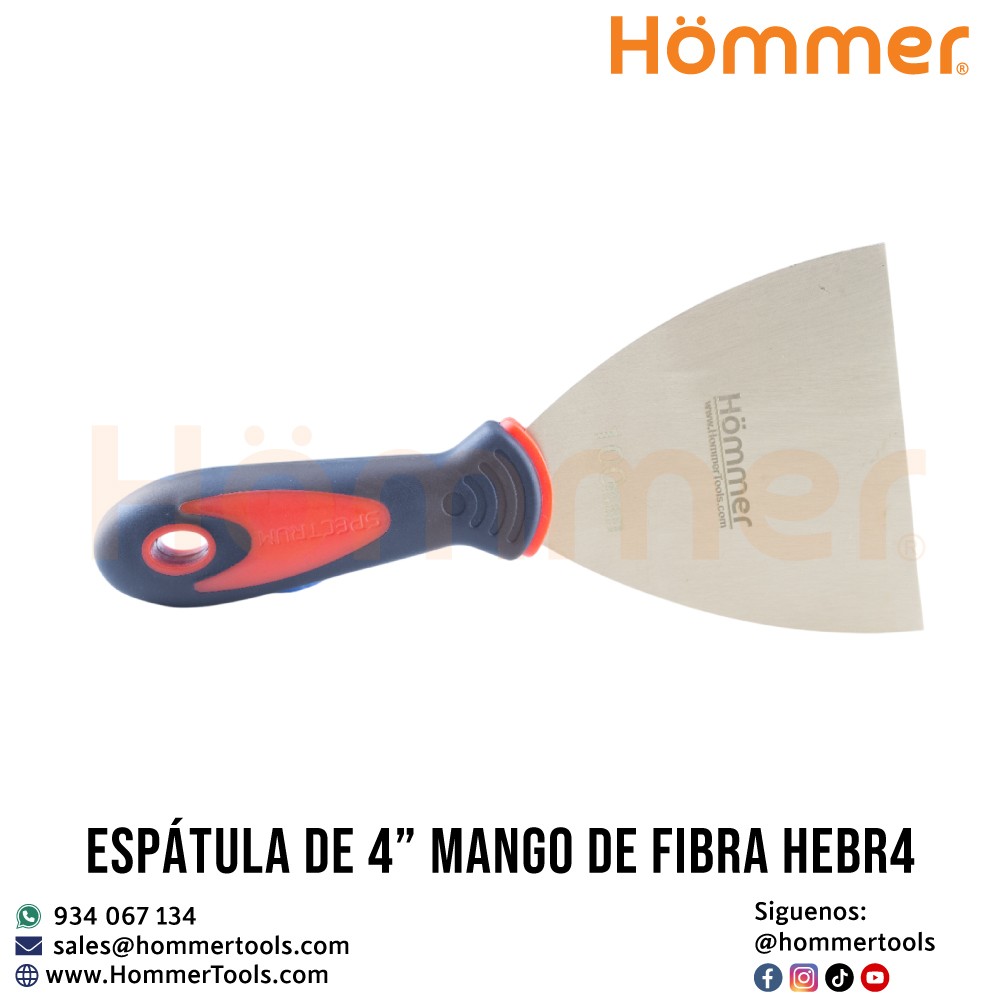 espatula de 4 mango de fibra hebr4 hommer 1 2