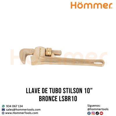 llave de tubo stilson 10 bronce lsbr10 hommer 1 1