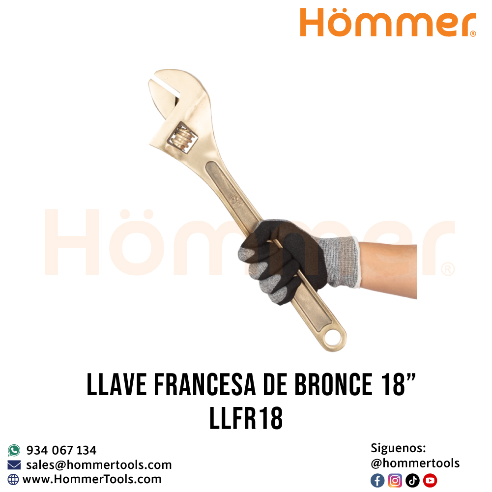 llave francesa de bronce 18 llfr18 hommer 6 1