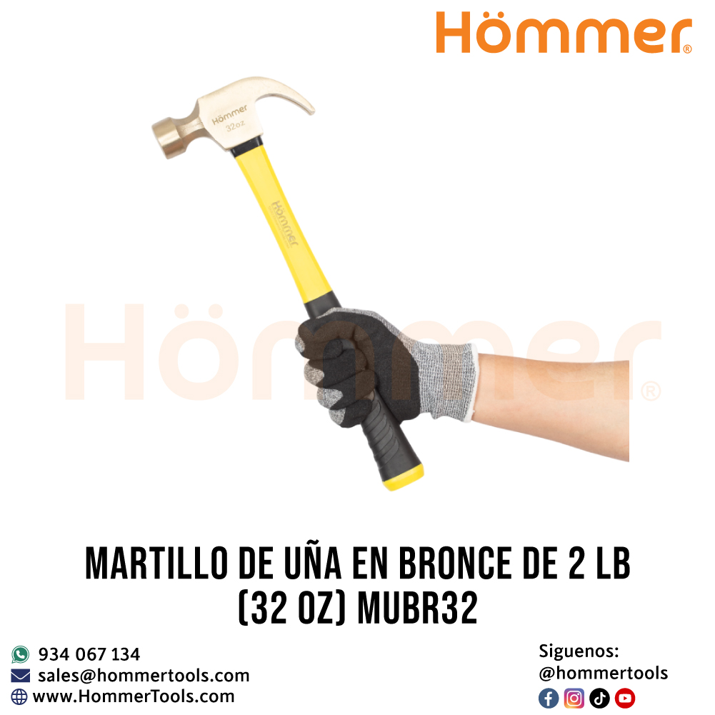 martillo de una en bronce de 2 lb 32 oz mubr32 hommer 2 1 1