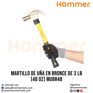 martillo de una en bronce de 3 lb 48 oz mubr48 hommer 2 2 1