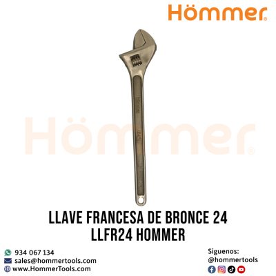 Llave francesa de bronce 24 LLFR24 hommer