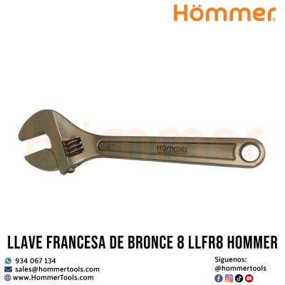 Llave francesa de bronce 8 LLFR8 hommer